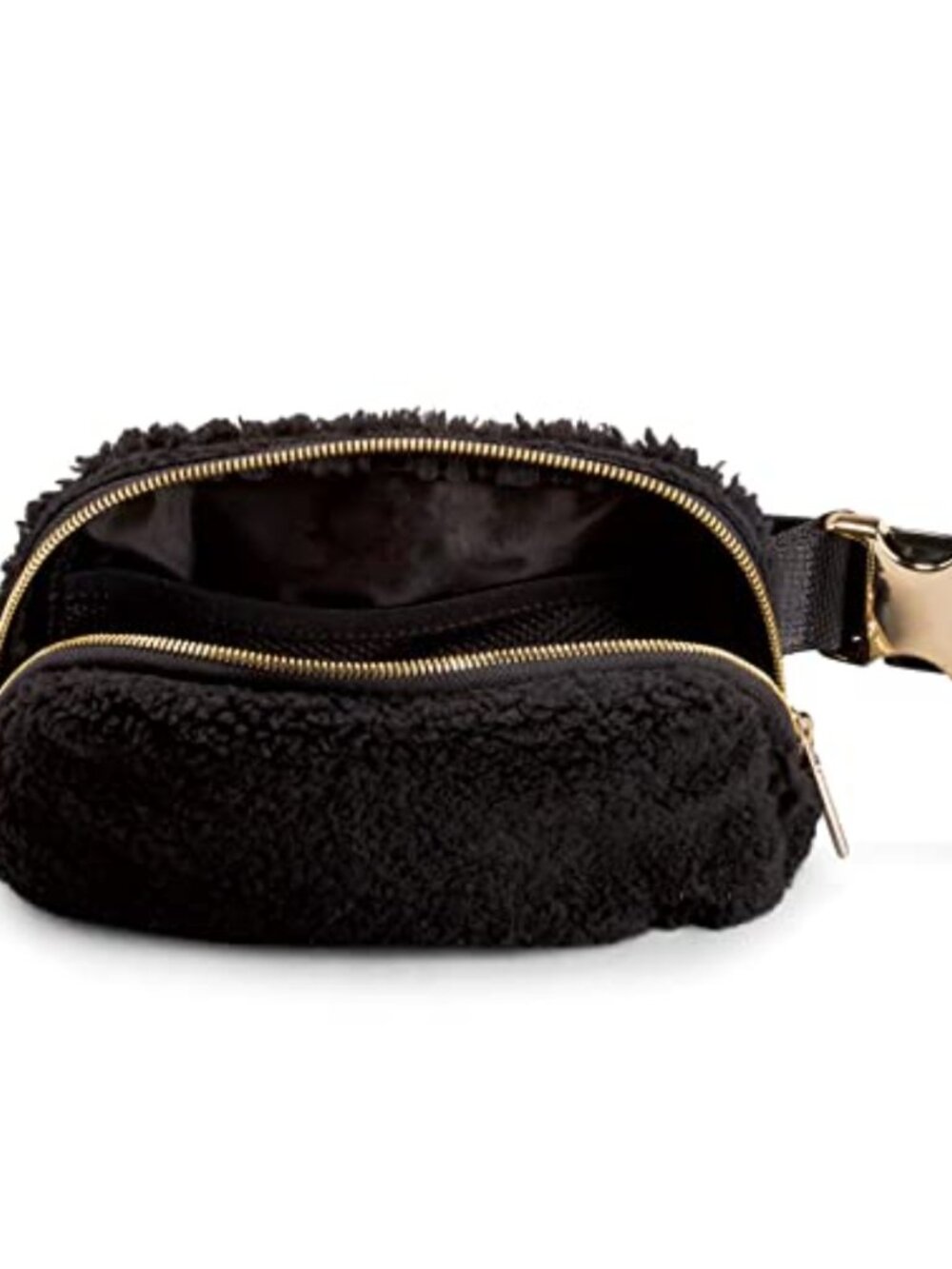 Sherpa Fleece Belt Bag Fanny Pack Crossbody with Adjustable Strap